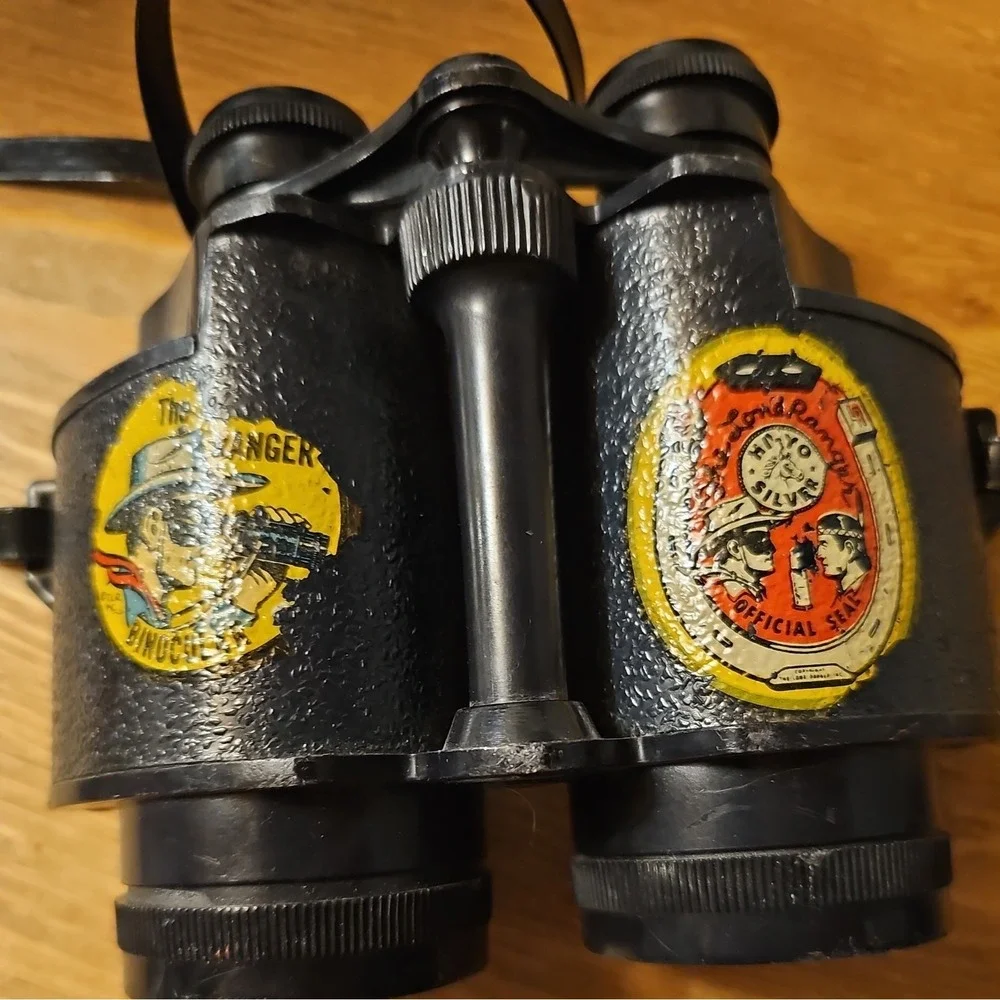 Vintage LONE RANGER Binoculars with Strap, good Condition!